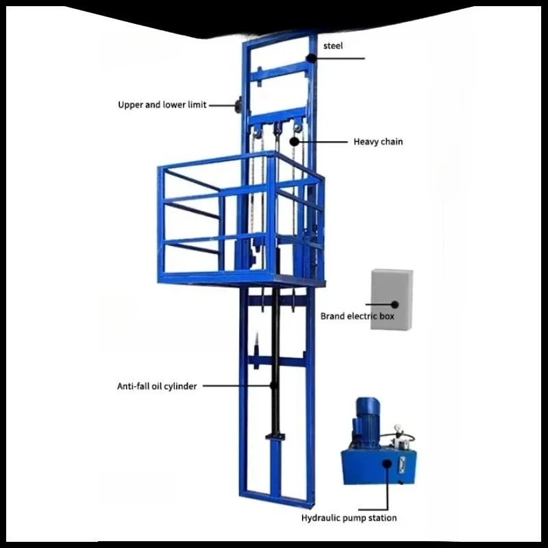 

Chain Hoist Man Lifter Hydraulic Lifting Lift Electric Hoist 4M Aerial Work Platforms Electric Construction Lift