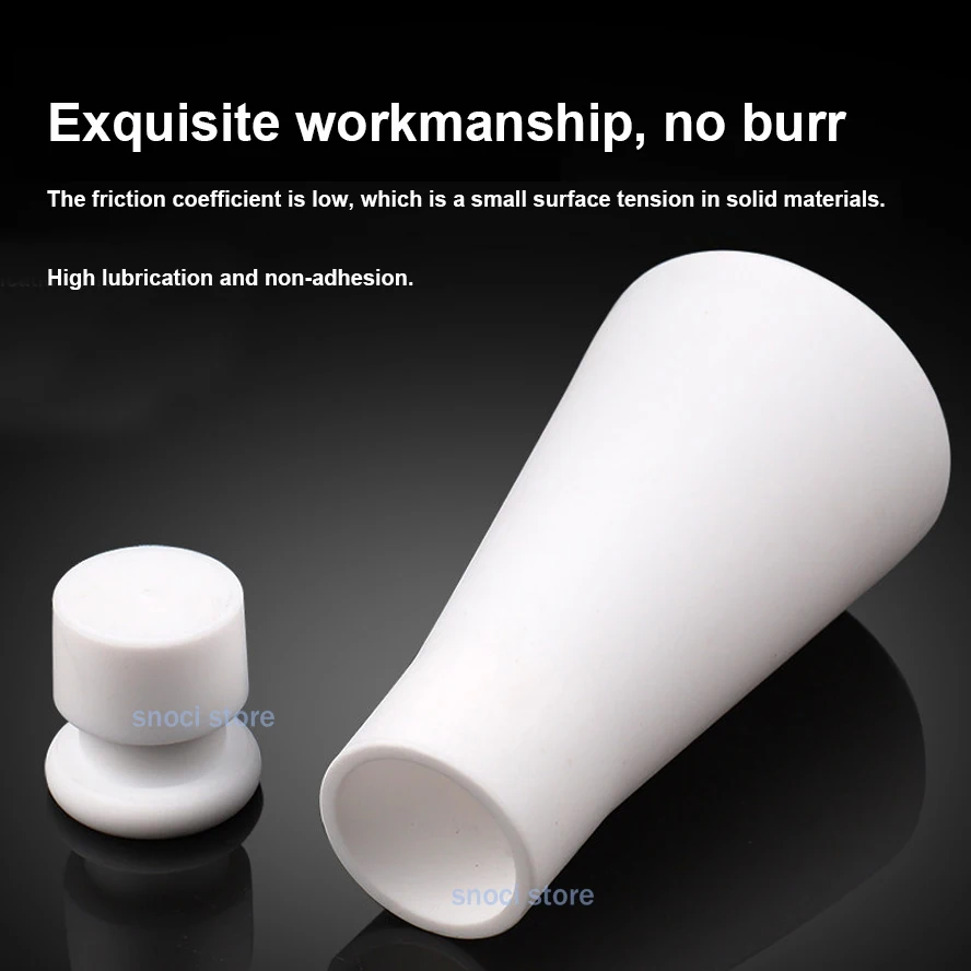 50ml 100ml 250ml 500ml 1000ml Lab PTFE Erlenmeyer Flask Conical Container Bottle With Screw Cap For Laboratory Experiment，1Piece