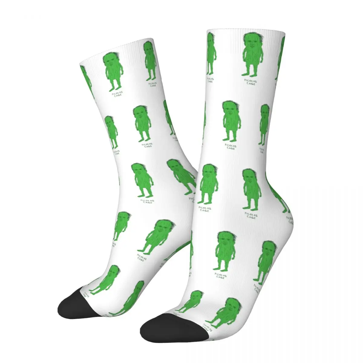 

Colorful Picolas Cage Nicolas Cage Basketball Socks Polyester Crew Socks for Unisex Sweat Absorbing