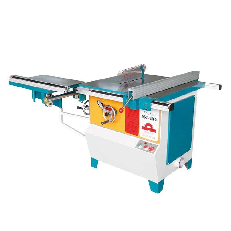 MJ300 woodworking cutting saw, sliding table  industrial circular saw with tilt function