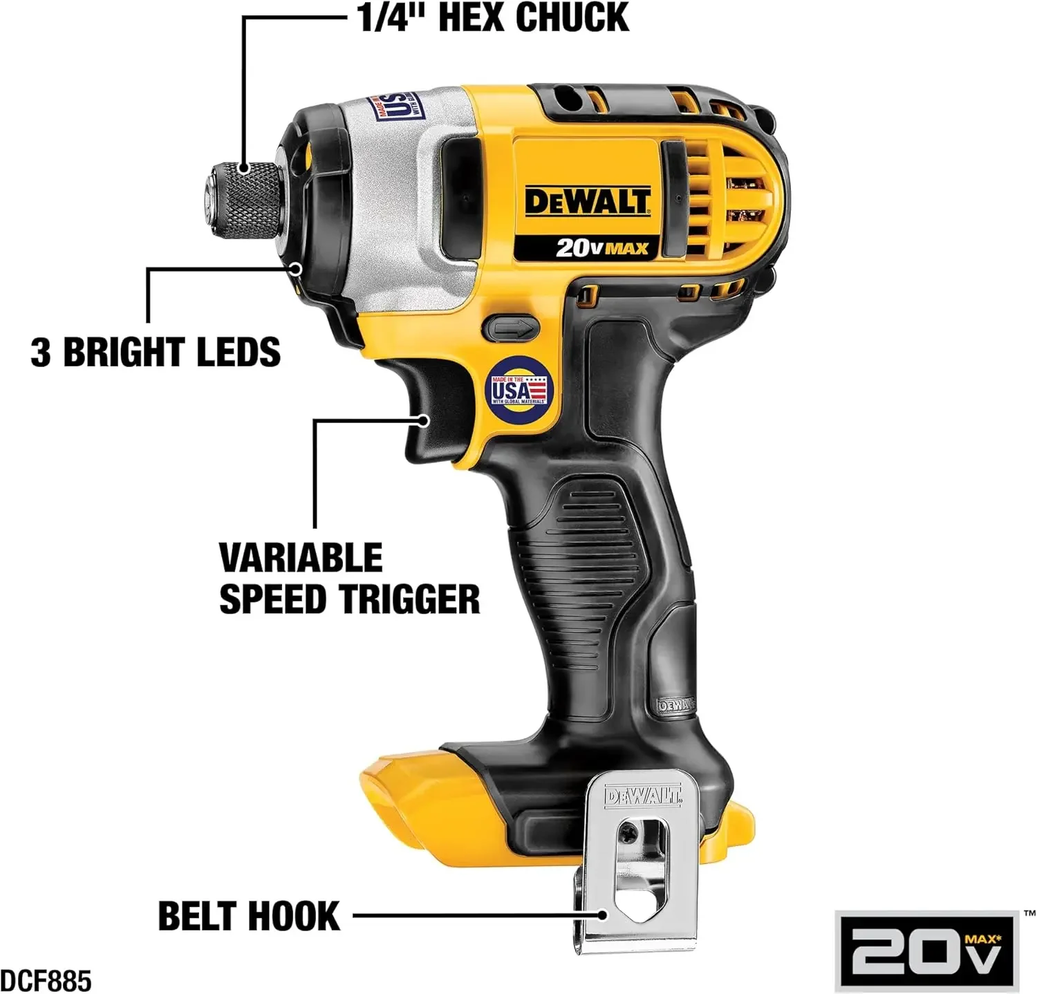 DEWALT 20V MAX Cordless Drill Combo Kit, 4-Tool (DCK466D2)