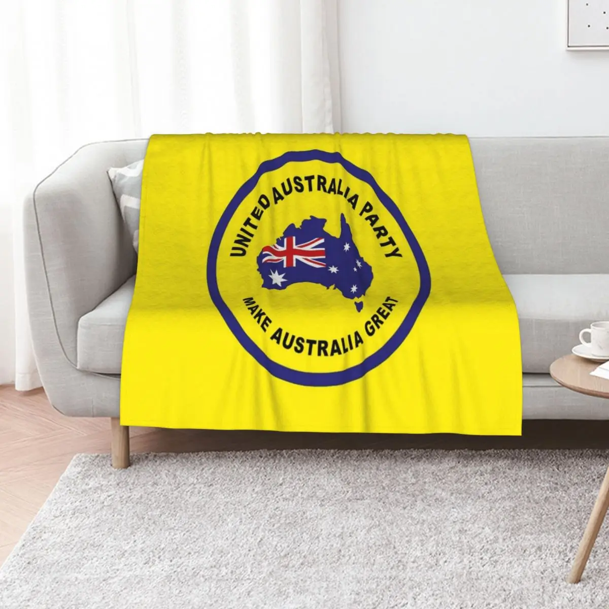 

Clive Palmer's United Australia Party Throw Blanket cosplay anime manga Winter beds Custom Blankets