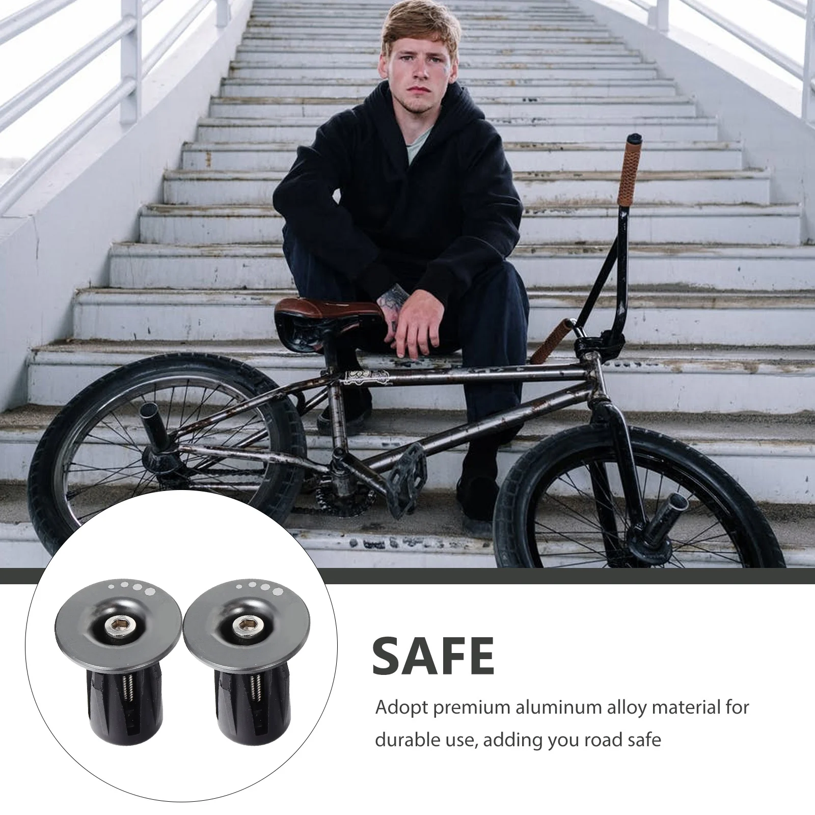 

1Pair Mountain Bike Bar Ends Replacement Plugs Simple Install Long Lasting Handlebar Plugs Bar Ends Bicycles Handlebar Plug