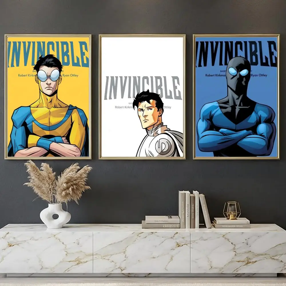 Cartoon I-Invincibles Anime Poster --HD-- Self-Adhesive Waterproof High-Toughness Universal Wall Decor