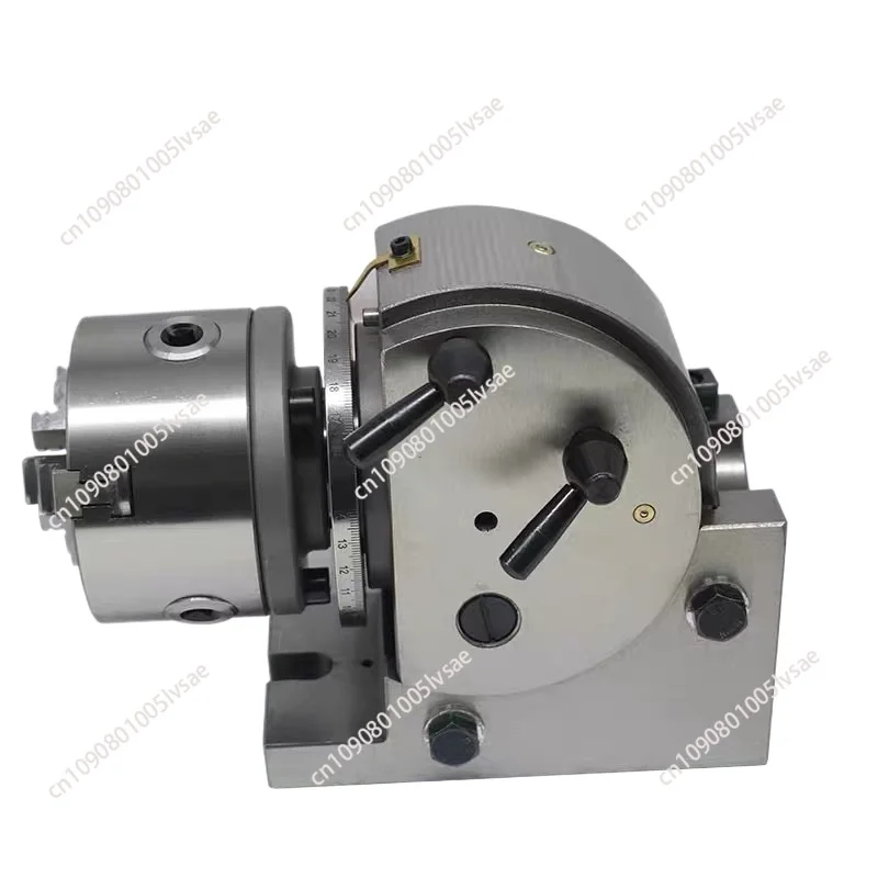 BS-0-5 milling machine indexing head, 125 precision hand-cranked quick indexer, vertical and horizontal dual-purpose, tail seat