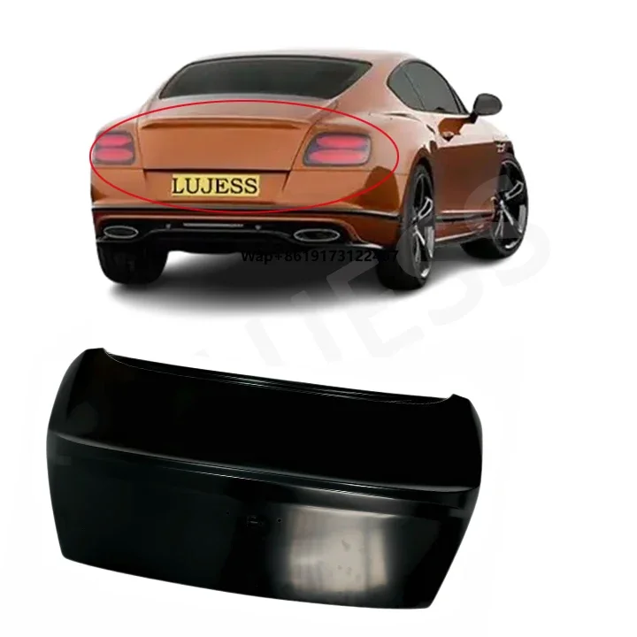 

High Quality Customized Upgrade Style Car Rear Trunk Lid Cover Boot New Condition for Continental GT 2017 OEM 3W8827025H