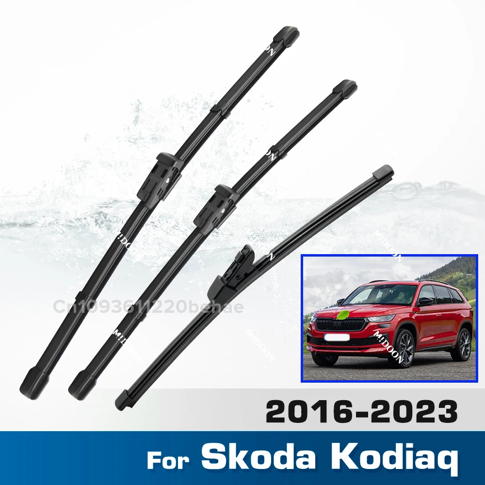 

Комплект щеток стеклоочистителя (левый руль) для Skoda Kodiaq 2016-2023: передние и задние дворники, размеры 24, 21, 13 дюймов