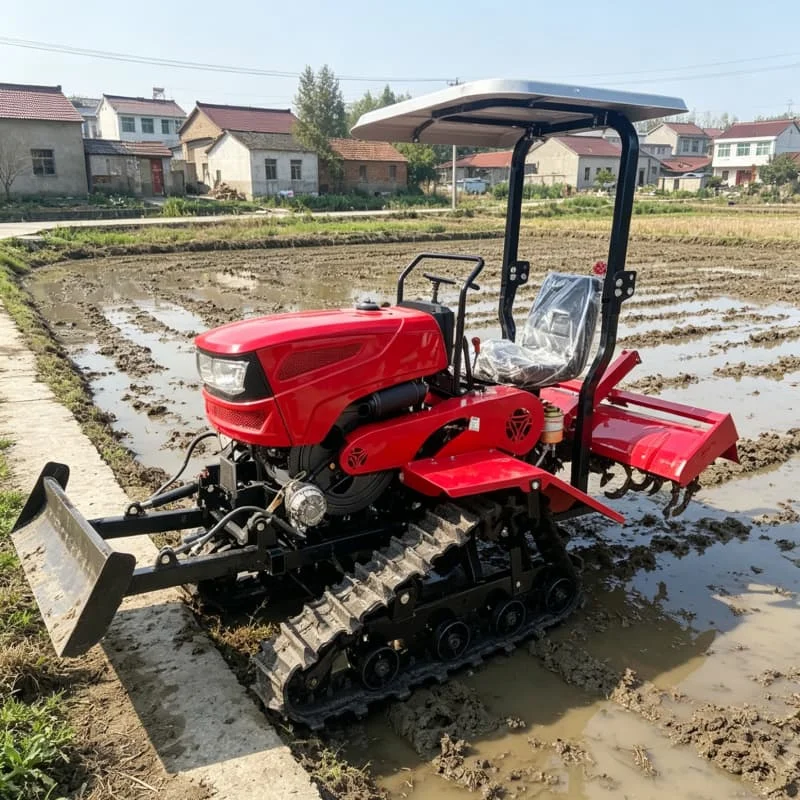 

Customized Rotary Tiller, 2026 Upgraded High-efficiency Cultivator, Farm Rotary Tractor, Energy-saving Crawler Rotary Tiller