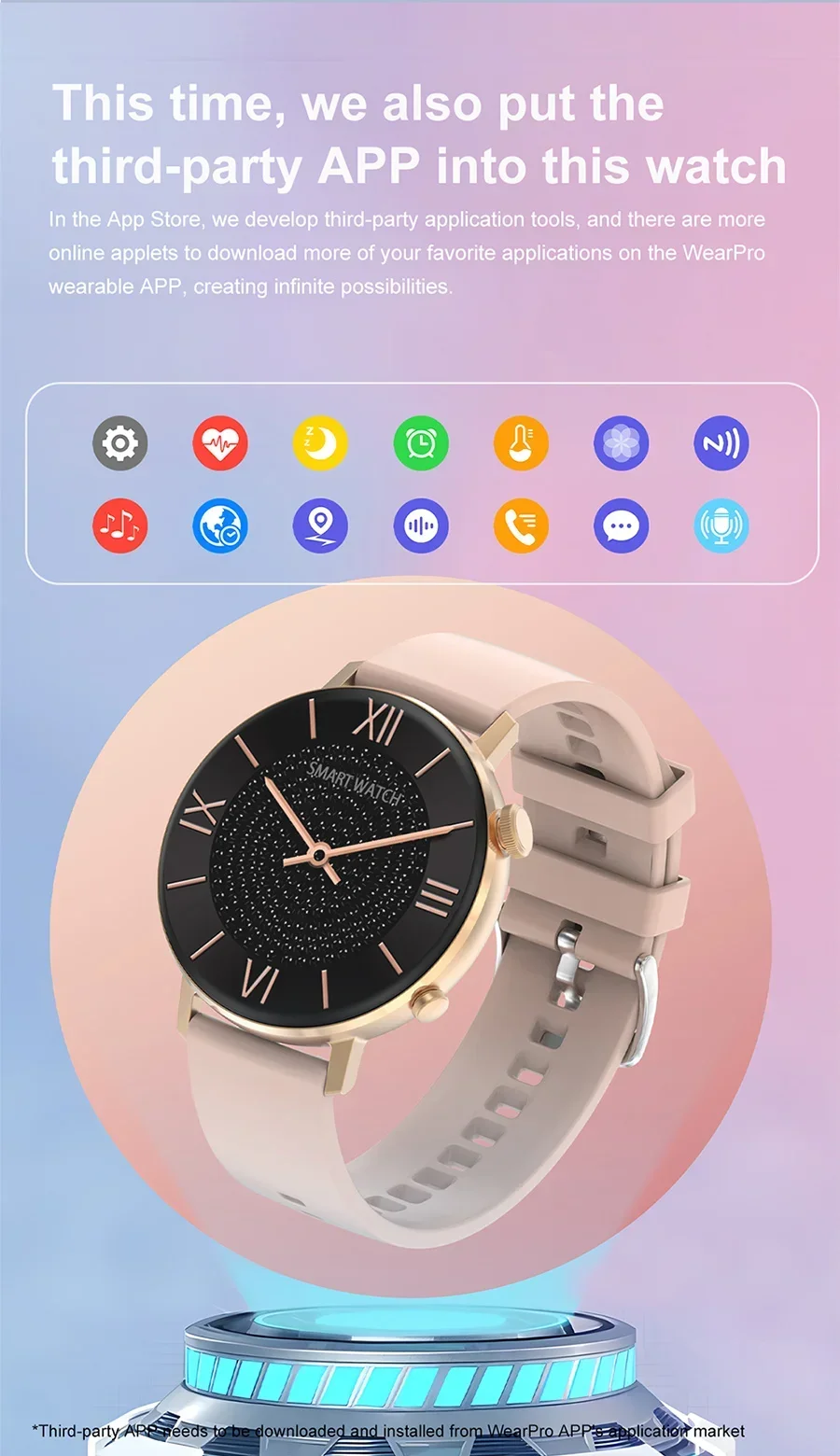 Zordai DT88 MAX Women Smart Watch AMOLED Heart Rate GPS Sport Ftiness Watches Ip68 Waterproof NFC AI Voice BT Call Smartwatch