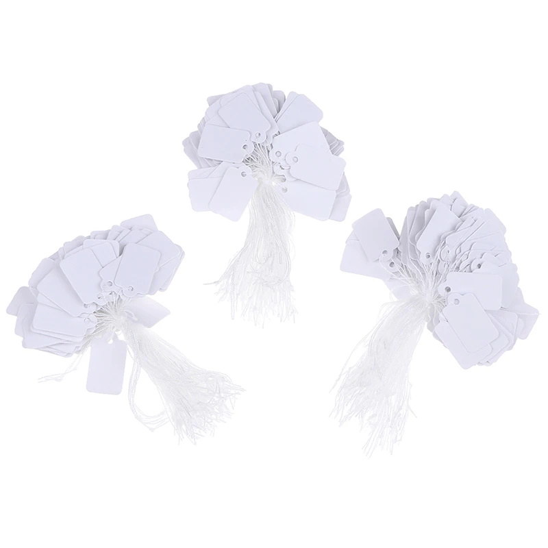 Merchandise Display Strung Ticket Jewelry Price Tags, 300Pcs Label Tie String - view 6