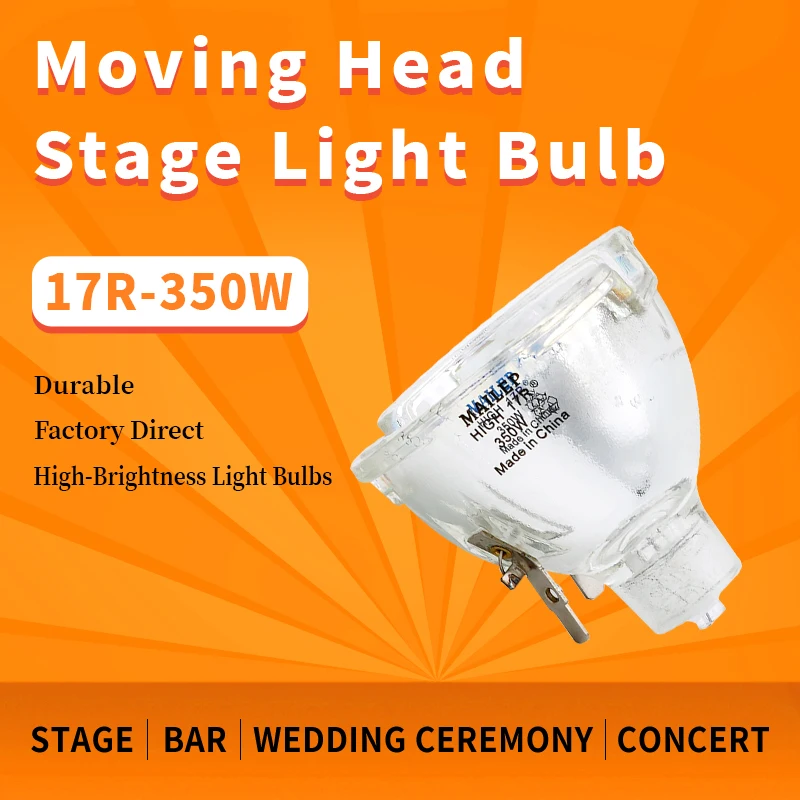 Free delivery of 17R 350W mobile beam light bulb bare bulb 58mm 17R replacement bulb suitable for stage light bulb DJ light bulb