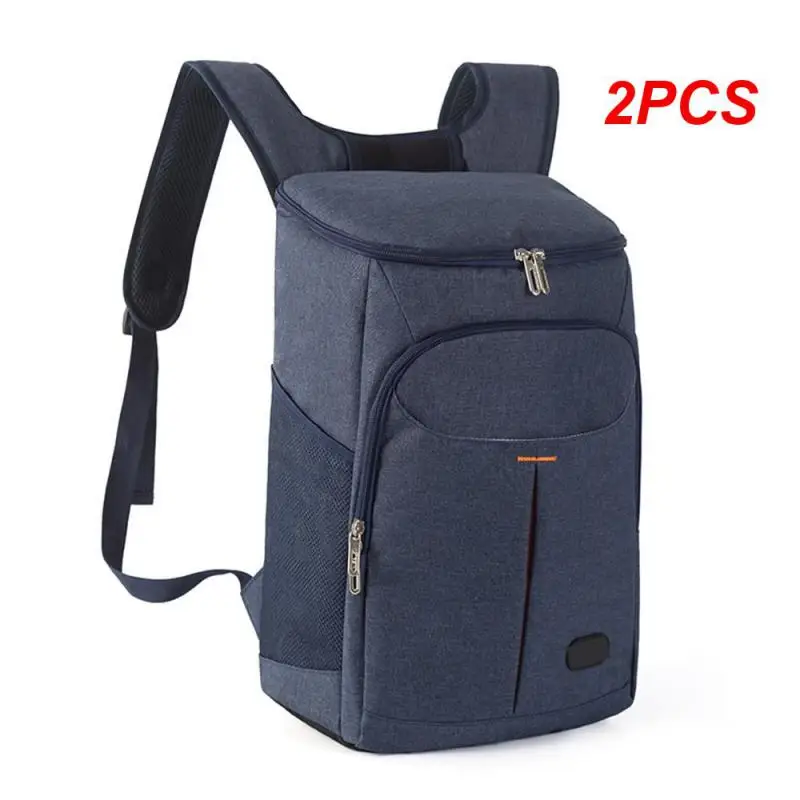 

2PCS Backpack Portable Outdoor Ice Bag Portable Insulation Bag Smooth Zipper Design Picnic Bag Multi-functional Picnic Bag