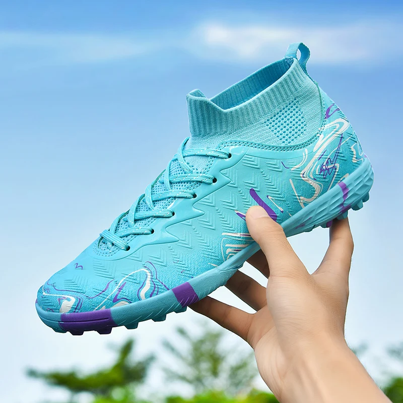 Neue Herren-Fußballschuhe für Rasen, Ultraleichte Sport-Indoor-FG-Turf-Futsal-Erwachsenen-Fußballstiefel, Rutschfeste Komfortable Stollenschuhe – Detail 19