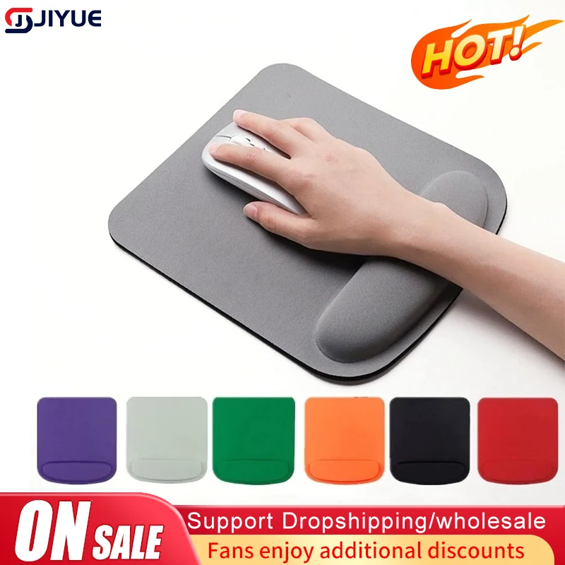 Comfortable EVA Wrist Rest Mouse Pad Thick Sponge Solid Color Non Slip Ergonomic Mouse Mat Office Accessories Desk Mouse Pad