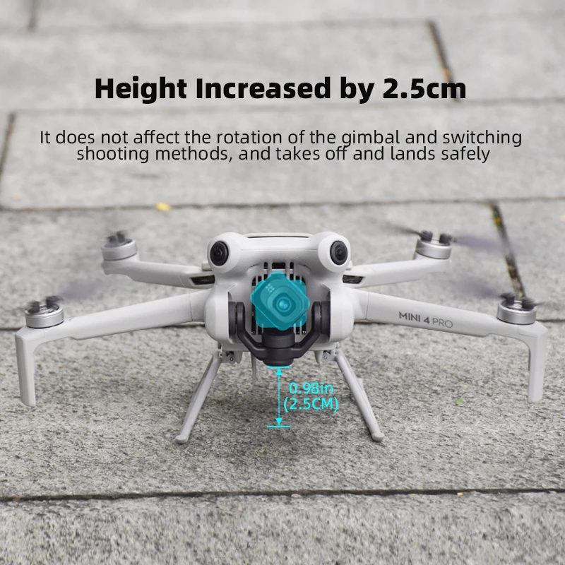 Foldable Landing Gear for DJI Mini 4 Pro Expanded Bracket Prevent Camera Lens Scraping Gimbal Protection Drone Accessories