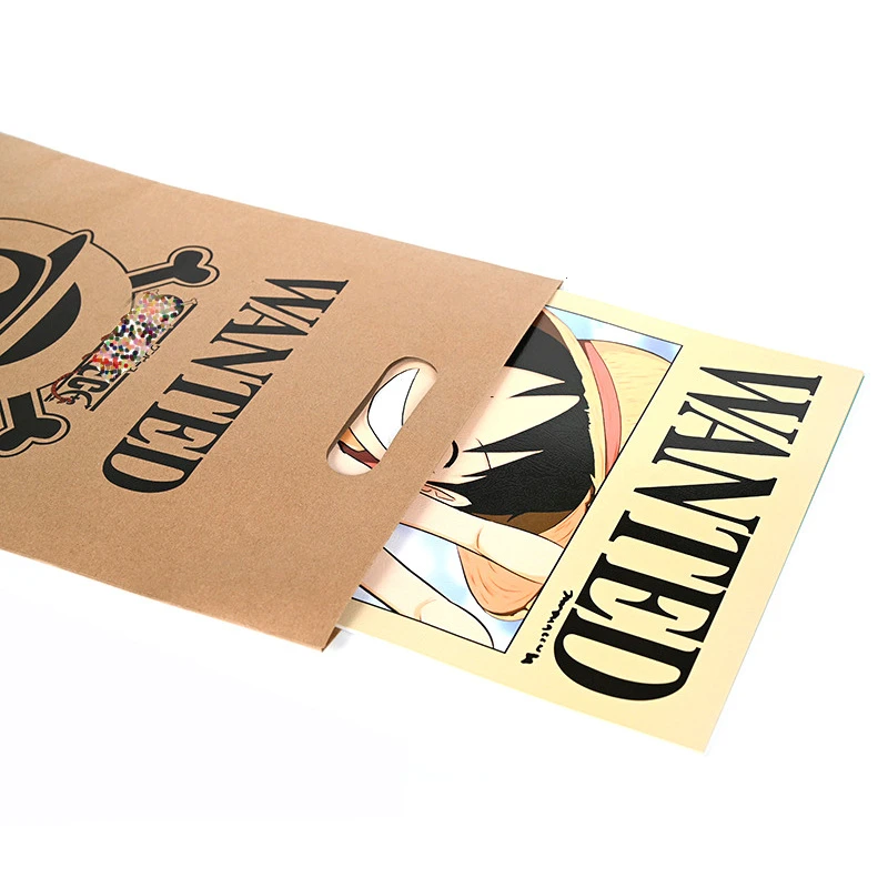 Papel tapiz de una pieza de Anime Wanted, mono muerto o vivo D Luffy Shanks Marshall D Teach Buggy, carteles, figura, decoración de habitación, regalo