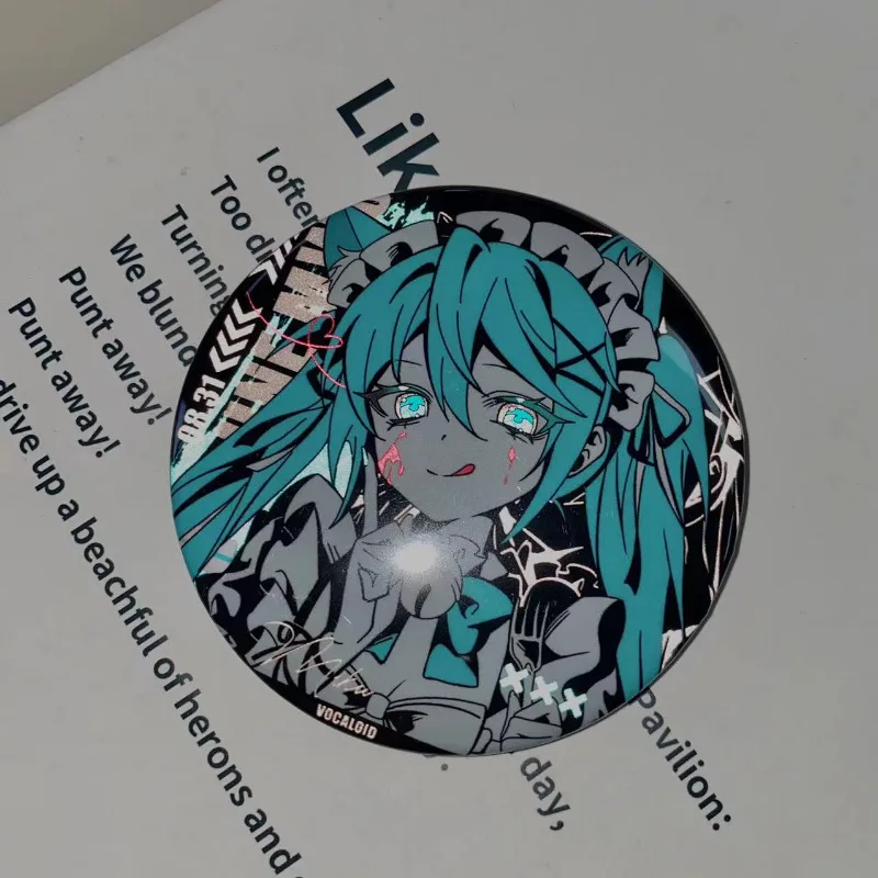 Hatsune Miku New Badge Anime Peripheral Cute Cartoon Brooch Japanese Kawaii DIY Itbag Clothing Accessories Collectible Gifts