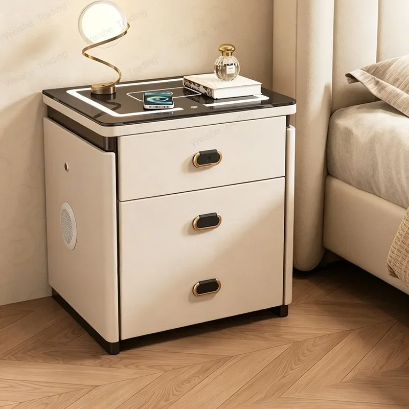 bedroom small anti-theft hidden safe New smart bedside table safe integrated household