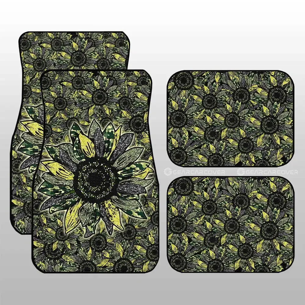 

Sunflower Car Floor Mats Custom Car Decoration
