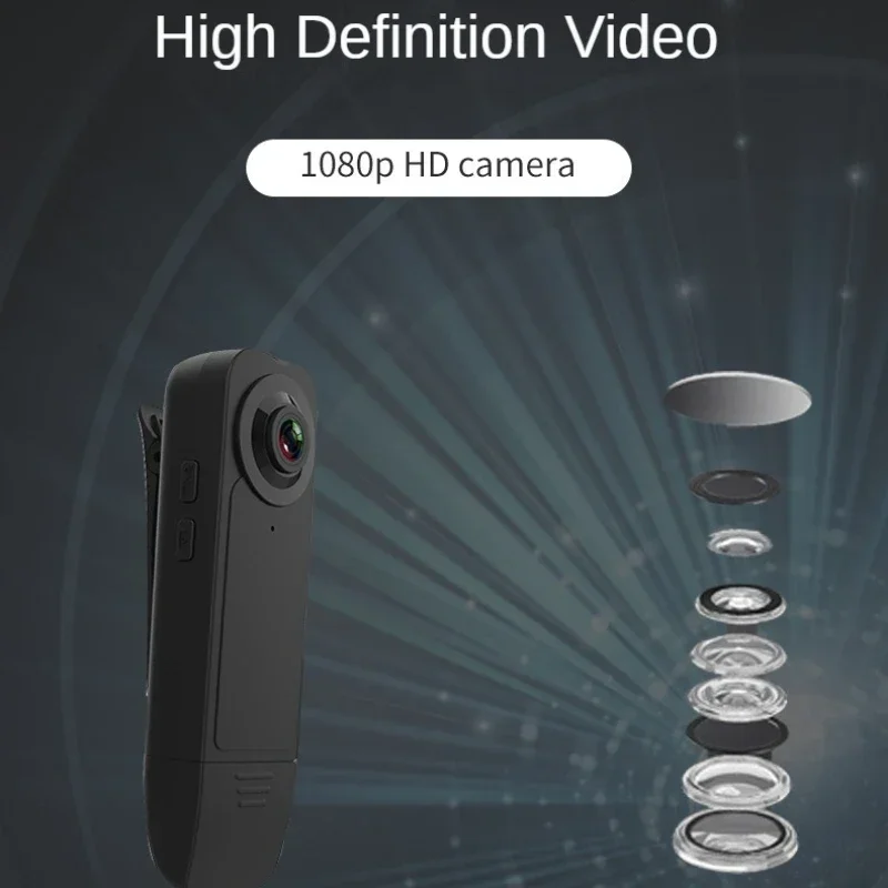 High-definition  mini Camera Hjumping, Outdoor, Work Conference Recorder Equipment, Intelligent Recording Back Clip Motion DV