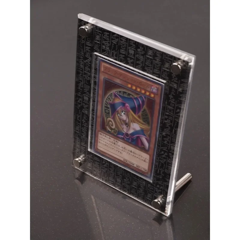 PTCG Pokemon Yu-GI-Oh Card Brick Sports Trading Card Acrylic Egyptian Script Frame Flower Frame Display Stand No Card