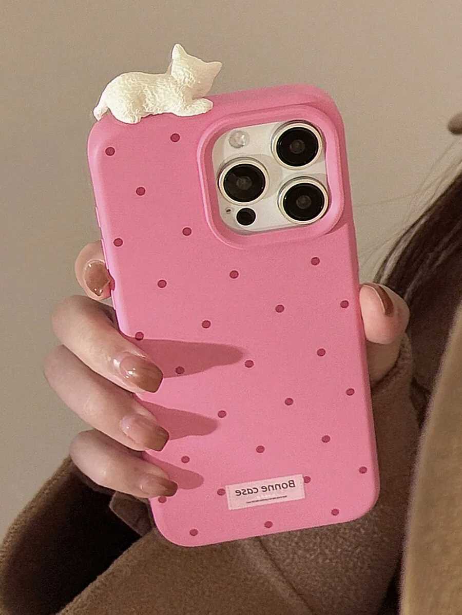 Floral Pattern Transparent Braided Bracelet Phone Case For iPhone Samsung