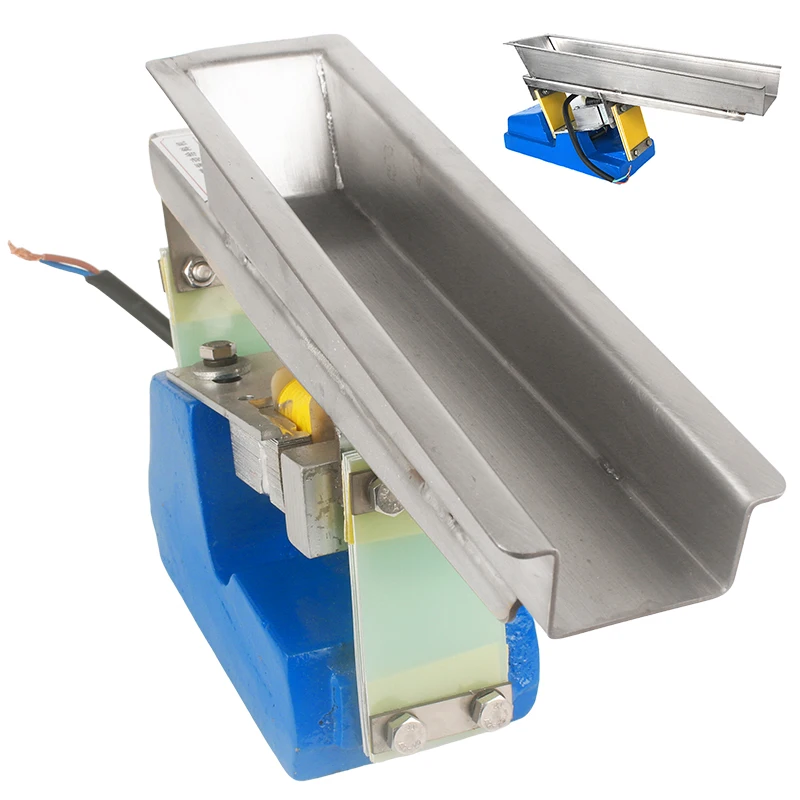 

GZV1 GZV2 Small Electromagnetic Vibrating Feeder With controller 220V Adjustable Speed Mini Shaking Feeding Machine