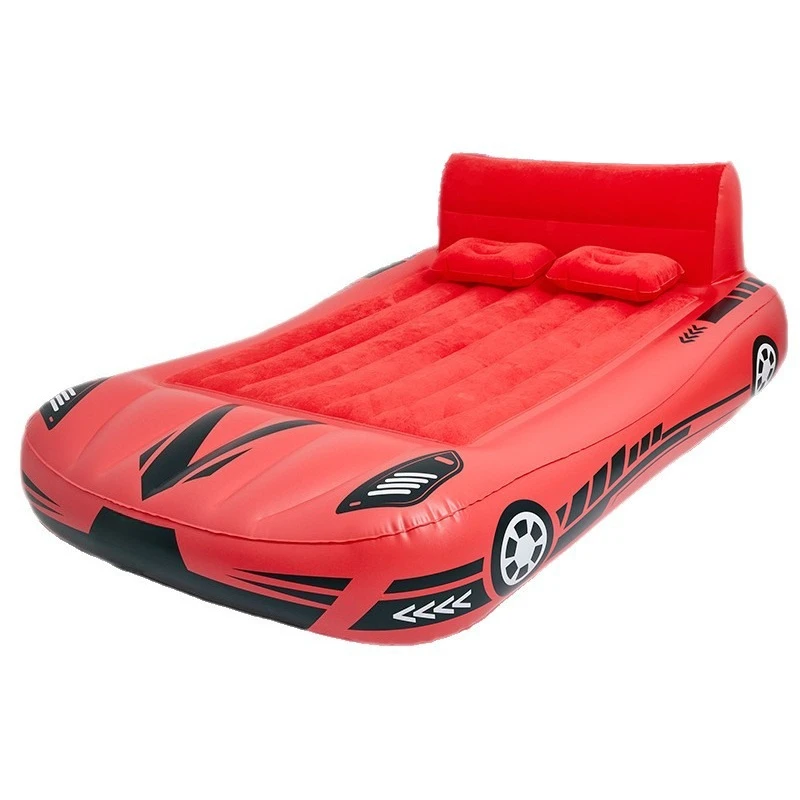 Voice inflatable bed Outdoor home camping cartoon inflatable mattress, air cushion inflatable bed is automatically inflated