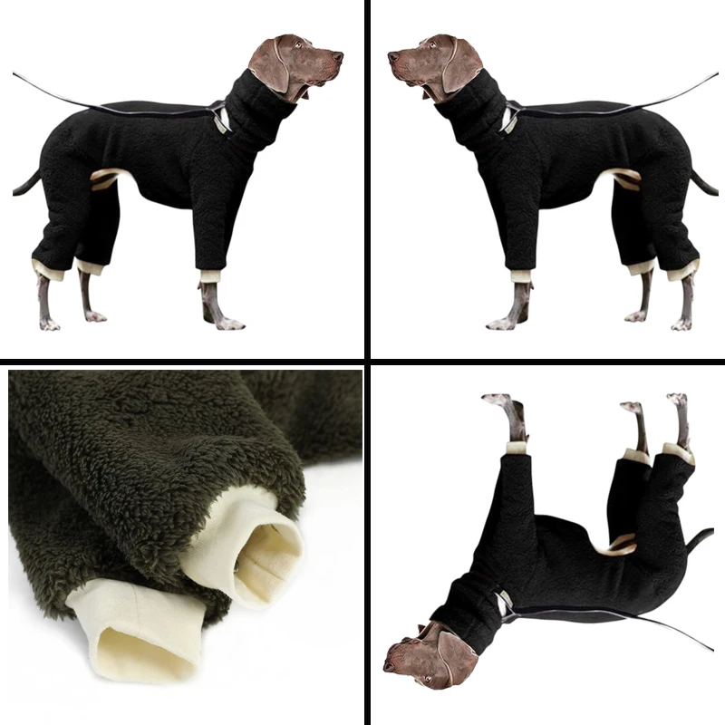 New Fashion Loose Pet Clothing Dog Winter Warmth Thickened High Collar Four Legs Dog Clothing Pet Clothing