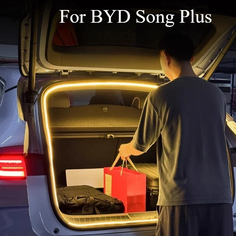 

For BYD Song Plus Trunk Light Ambient Light Tail Welcome Interior Decoration Body Kits Automobiles Exterior Parts Accessories