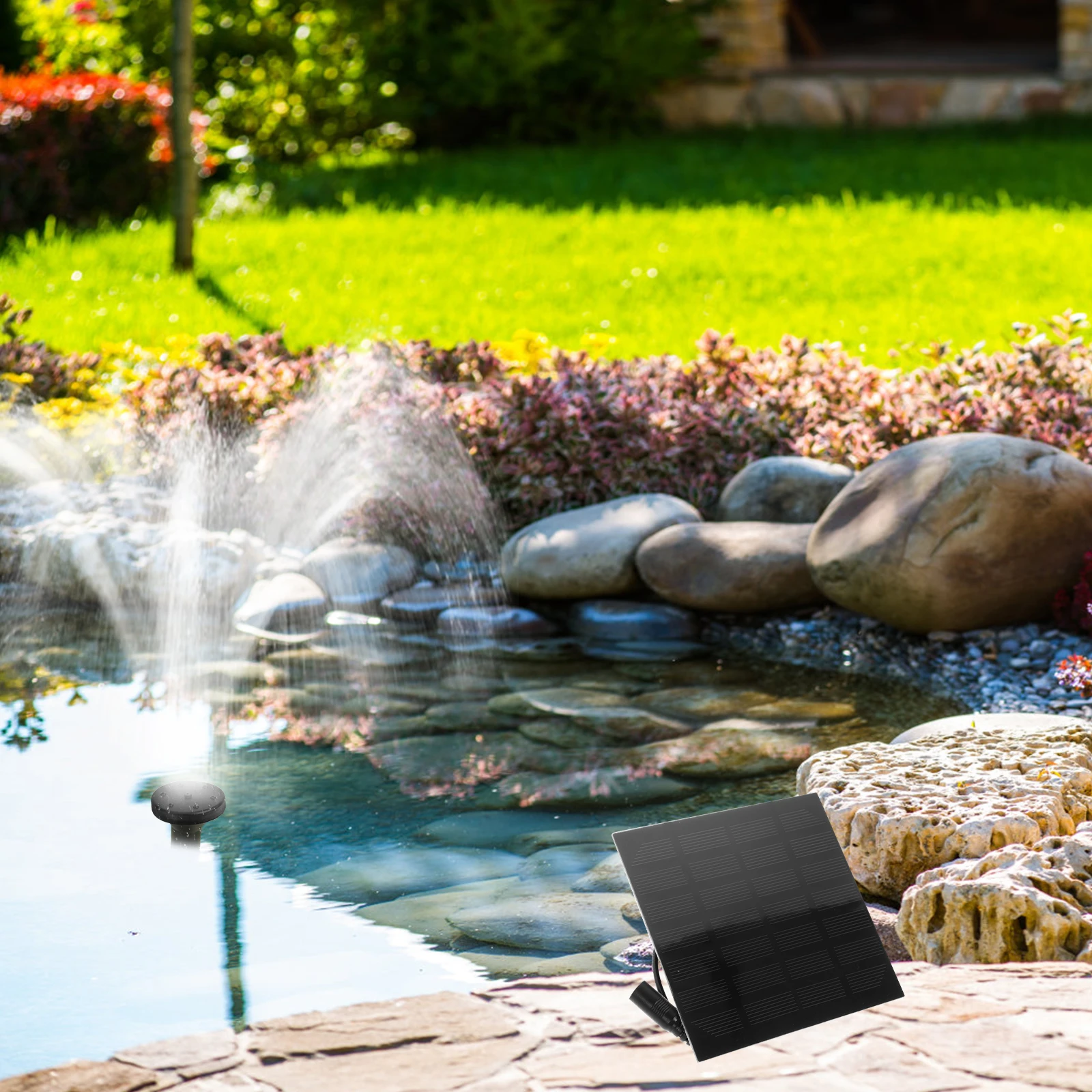 

1.2 Water Pump Outdoor Watering Submersible Water Fountain for Pond Pool Aquarium Fountains Spout Garden Patio