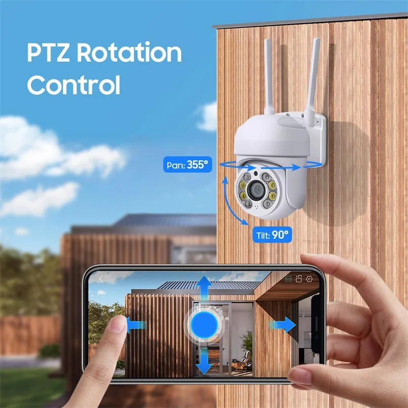 2MP Outdoor Wireless Surveillance Camera Waterproof Full Color HD Night Vision Auto Tracking Indoor CCTV Camera Baby Monitor