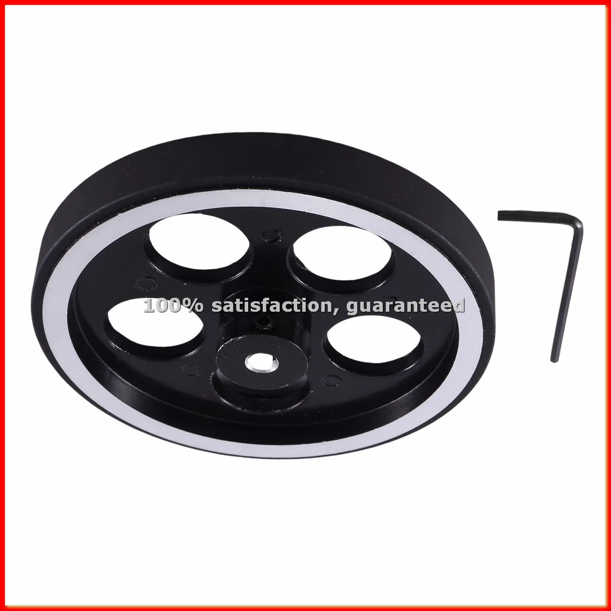 300Mmx6Mm Industrial Aluminum Rubber Measuring Encoder Meter Wheel for Industrial Encoder-A68X