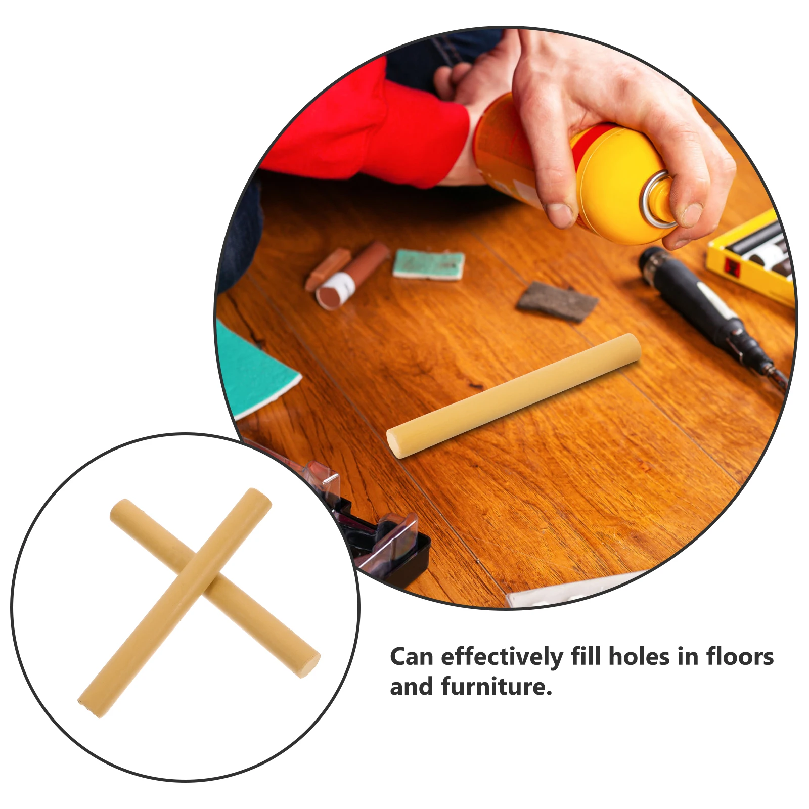 

2pcs Furniture Markers Wood Scratch Repair Pen For Wooden Furniture Stick Filler Marker Pens Home Repair Polish Agent