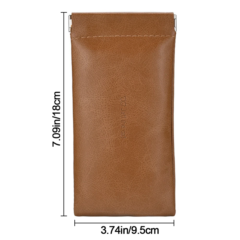 Новый чехол для солнцезащитных очков из искусственной кожи, простые однотонные сумки для хранения очков, аксессуары из мягкой кожи, водонепроницаемый чехол для очков