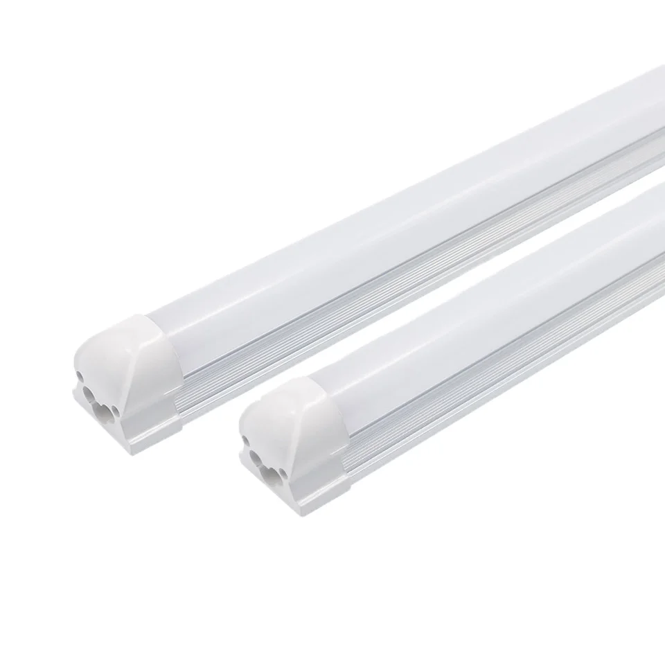 

1/2/4pcs Super Bright LED Integrated Tube Lamp T8 Led Tube 2FT V-Shape Fluorescent Lights Transparent/Milky Cover Home Lighting