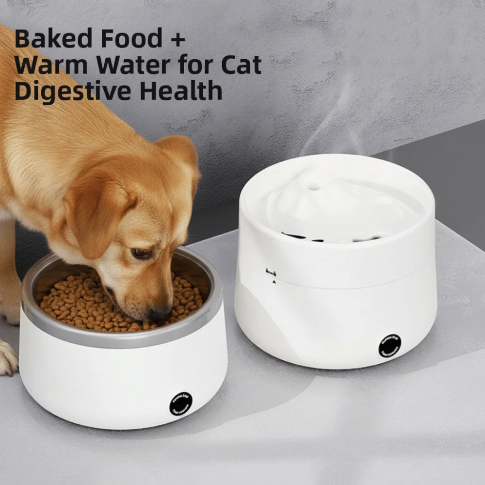 

Умная миска для собак с подогревом из нержавеющей стали, электрическая ультра тихая миска для воды с подогревом, кабель против укуса, термомиска для собак, кошек