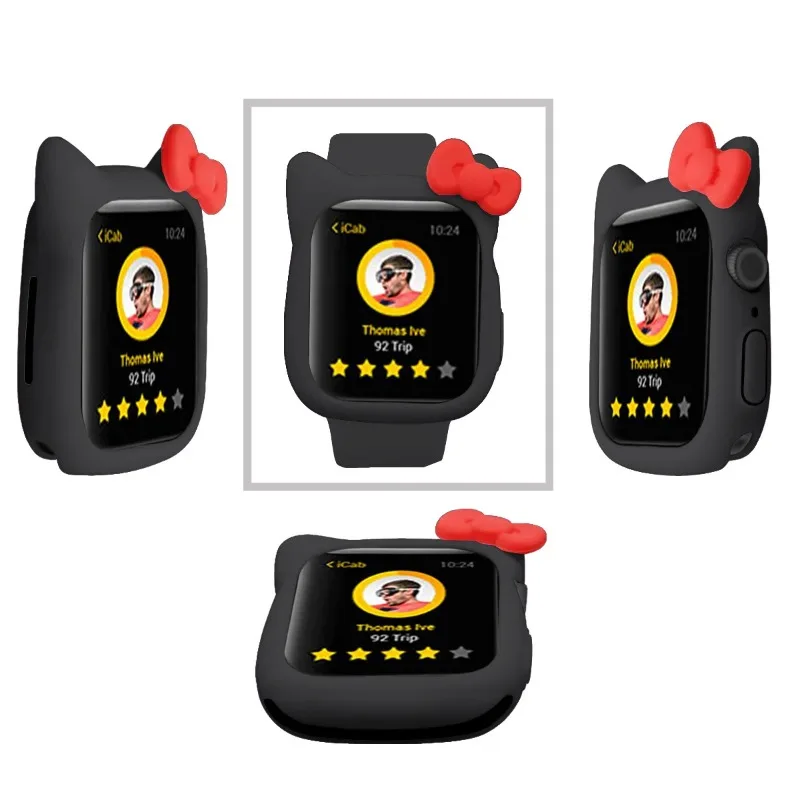 Custodia in silicone per Apple Watch 11 10 46mm 42mm 9 8 7 45mm 41mm Cartoon Custodia protettiva Accessori iWatch 6 SE3 44mm 40mm Cover