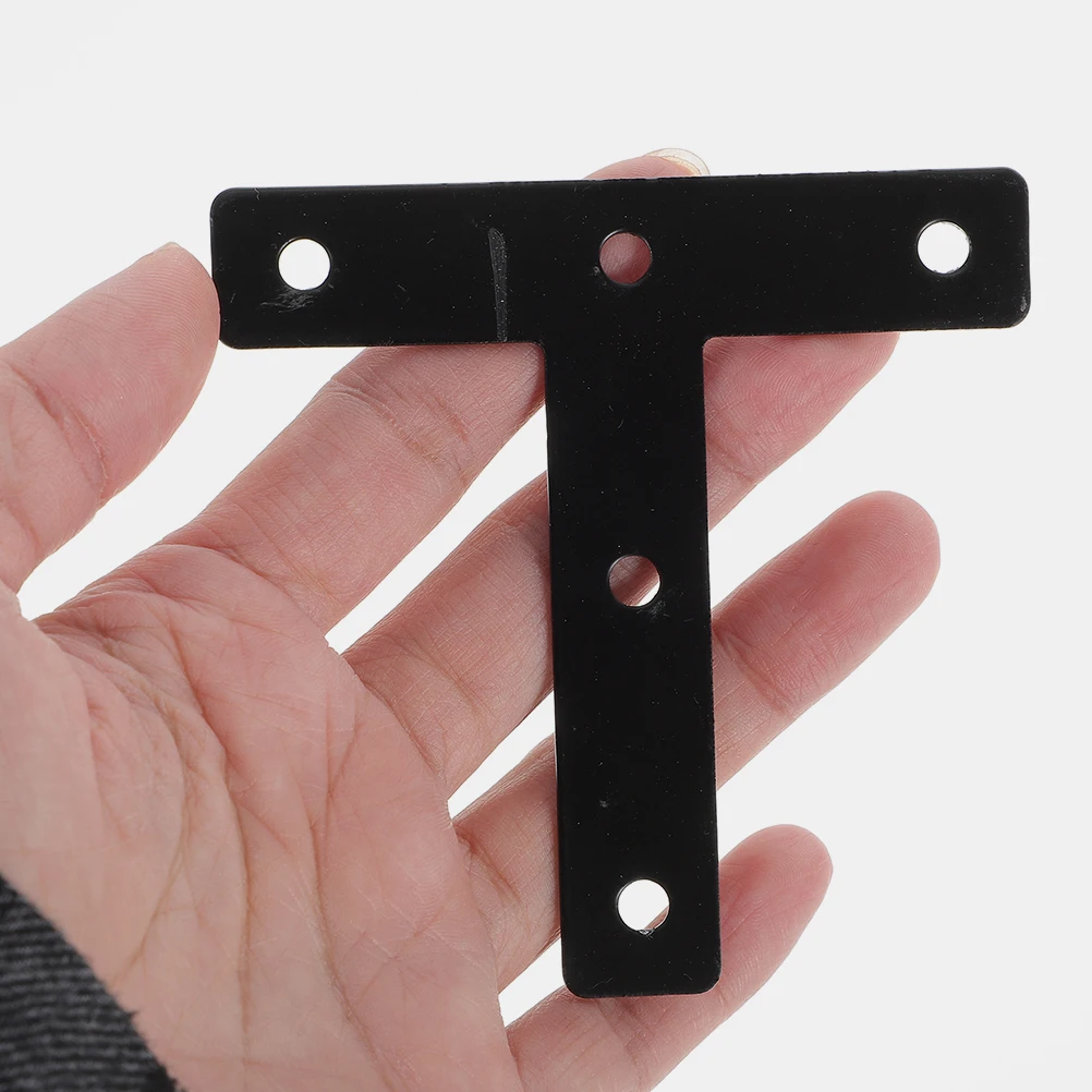 

30pcs T-Shaped Corner Braces Metal Brackets Fixing Plates Flat Support Brackets For Wood Furniture Shelves Countertops Repair