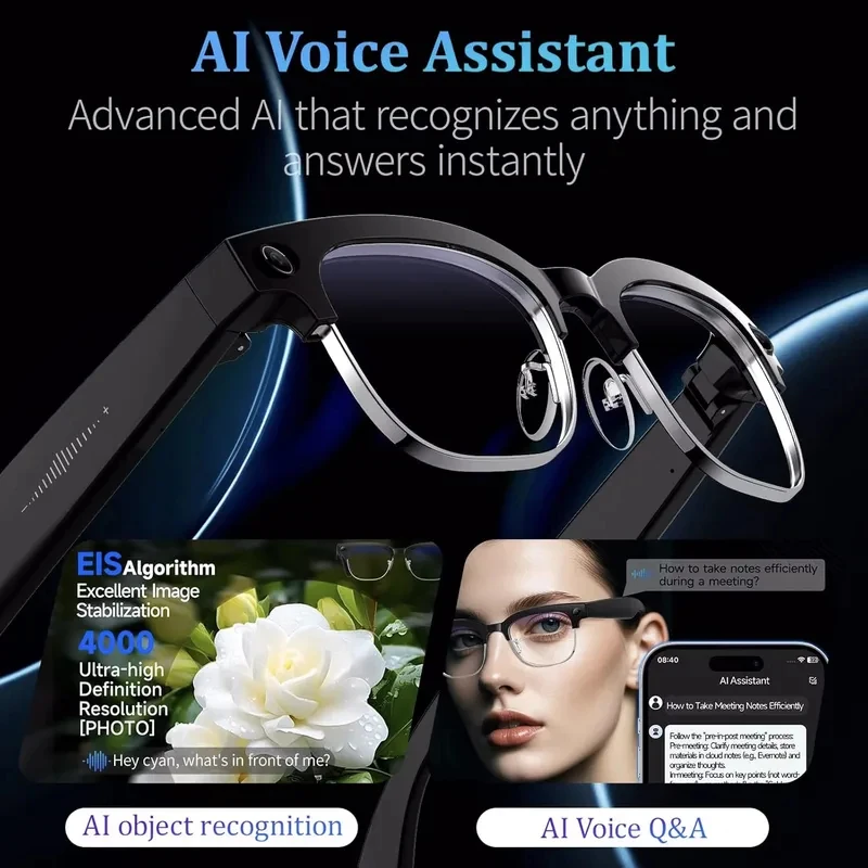 

Новые умные очки 2026 года: Bluetooth-телефон, видеокамера с защитой от тряски, аудио-интерком