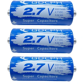 2.7V 3000f Super Farad Condensator Hoge Huidige Grote Capaciteit Kan Worden Gebruikt Om Auto Gelijkrichter Module 16v500f * 6 2.8V 3000f