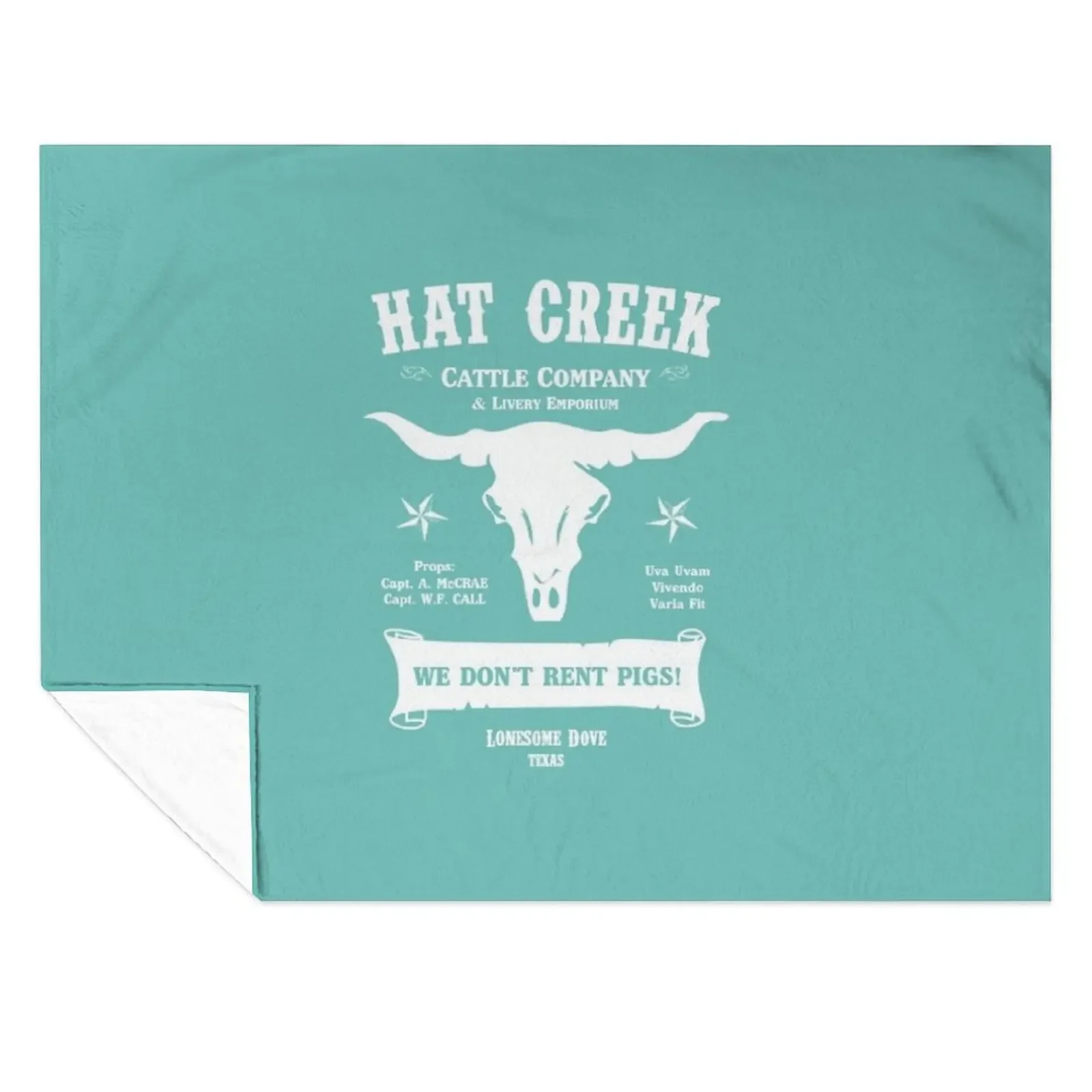 

Hat Creek Cattle Company Lonesome Dove Throw Blanket Beautifuls heavy to sleep christmas gifts warm for winter Blankets