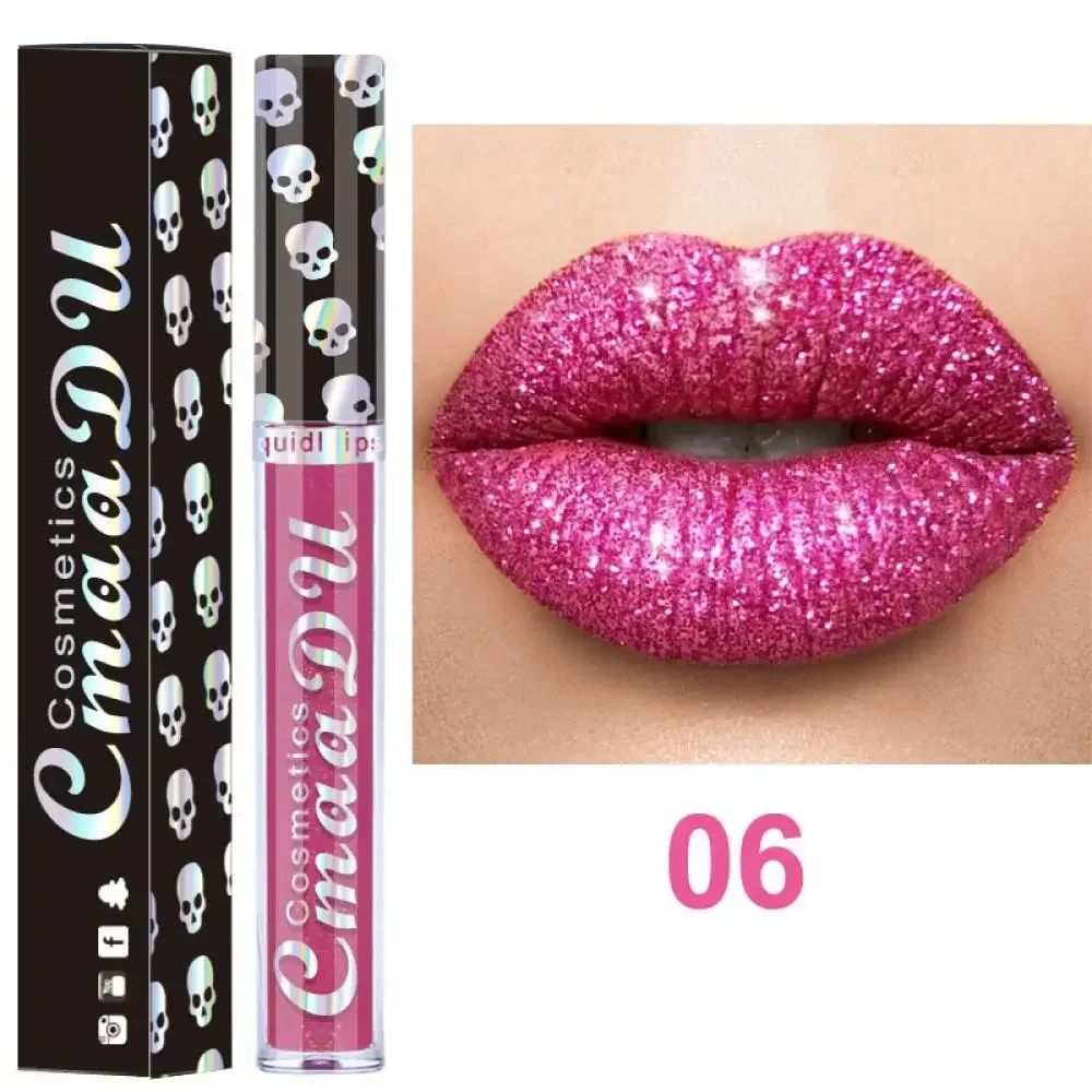 Shiny Glitter Liquid Lipstick Diamond Lip Gloss Waterproof Long Lasting Pearl Lip Glaze Women Beauty Makeup Korean Cosmetics