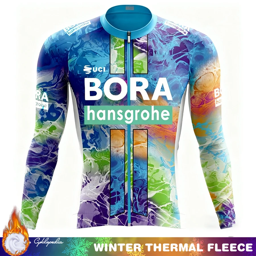 

Triathlon Winter Thermal Fleece Cycling Clothing UCI BORA Men's Pants Jersey Shirt Retro Road Bicycle 2026 Bicycles Clothes Bike