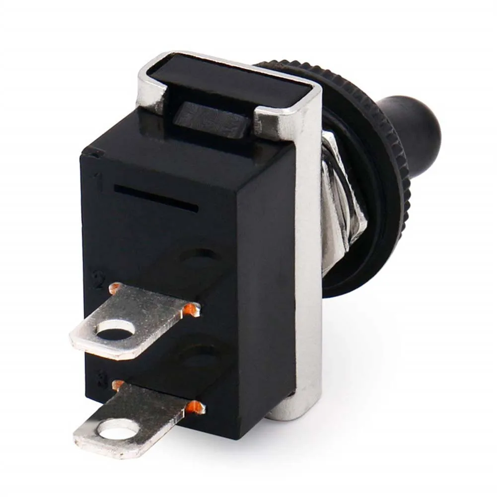 12V 25A Switch Automotive Toggle Switch Automotive Use 6A At 125VAC Cost-effective Solution Iron Silver Material