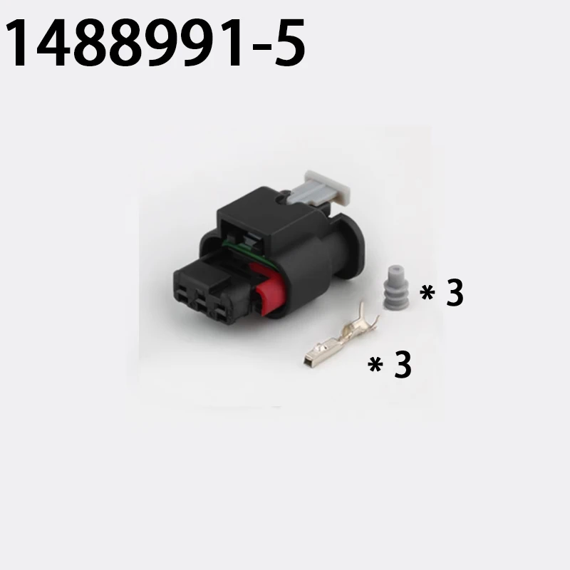 1/10SET 1- 1703494 -1 y 1488991 -5 conector de 3 pines resistente al agua con ojo eléctrico de radar inverso