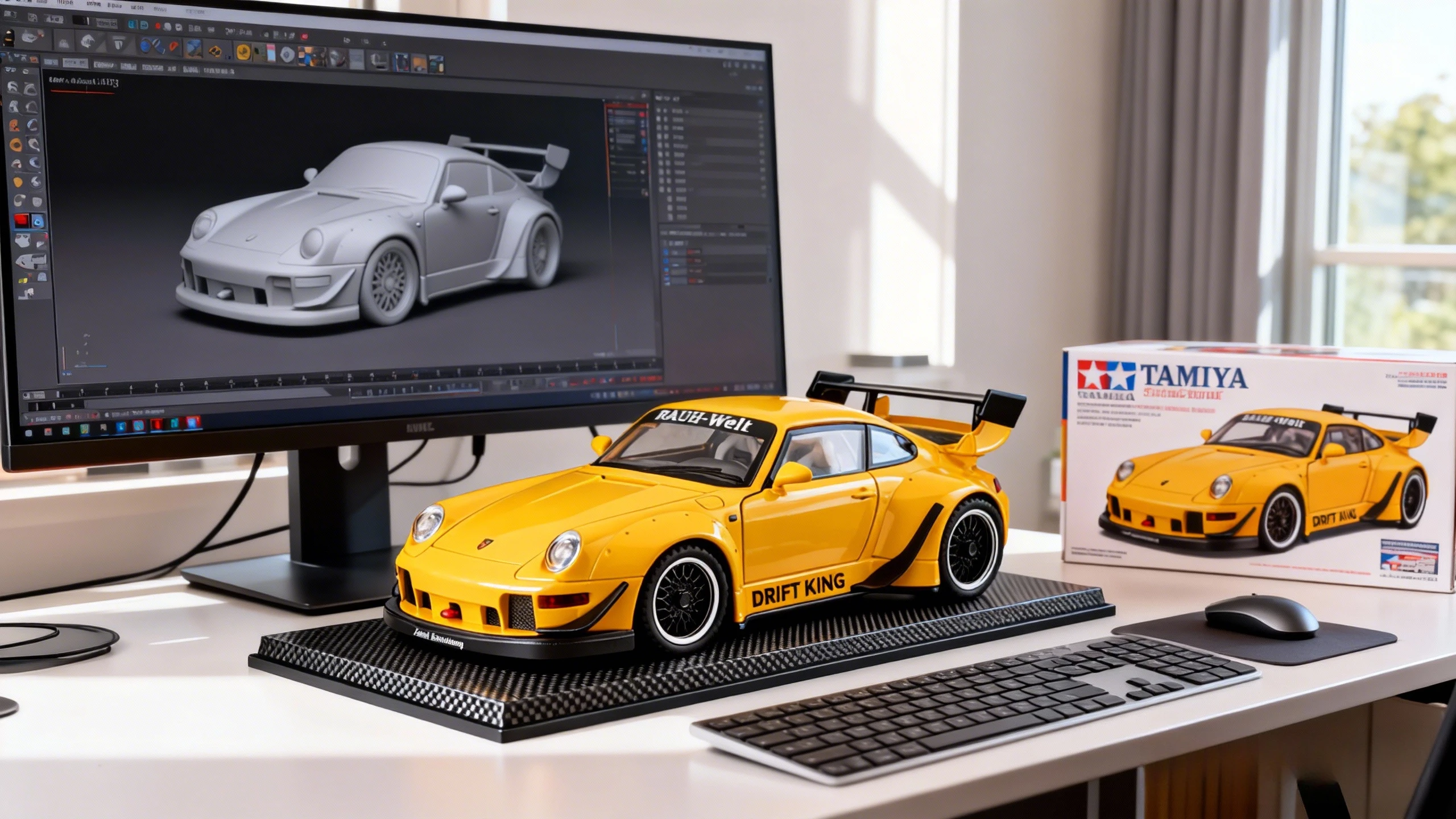 โมเดลรถสปอร์ตจำลอง 1:22 RWB 993 ผลิตจากโลหะผสมหล่อขึ้นรูป ของเล่นสะสม ของตกแต่ง ของขวัญสำหรับเด็ก