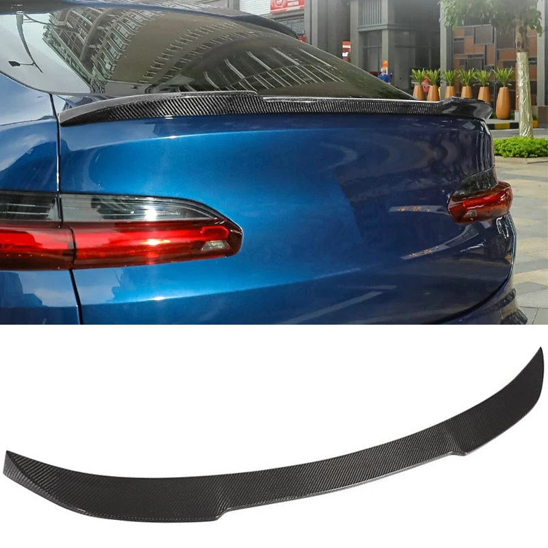 Car Rear Trunk Spoiler Wing for BMW X4 F26 2014 - 2017 For X4 G02 2014 - 2020 Rear Trunk Boot Lip Wing Spoiler Carbon Fiber