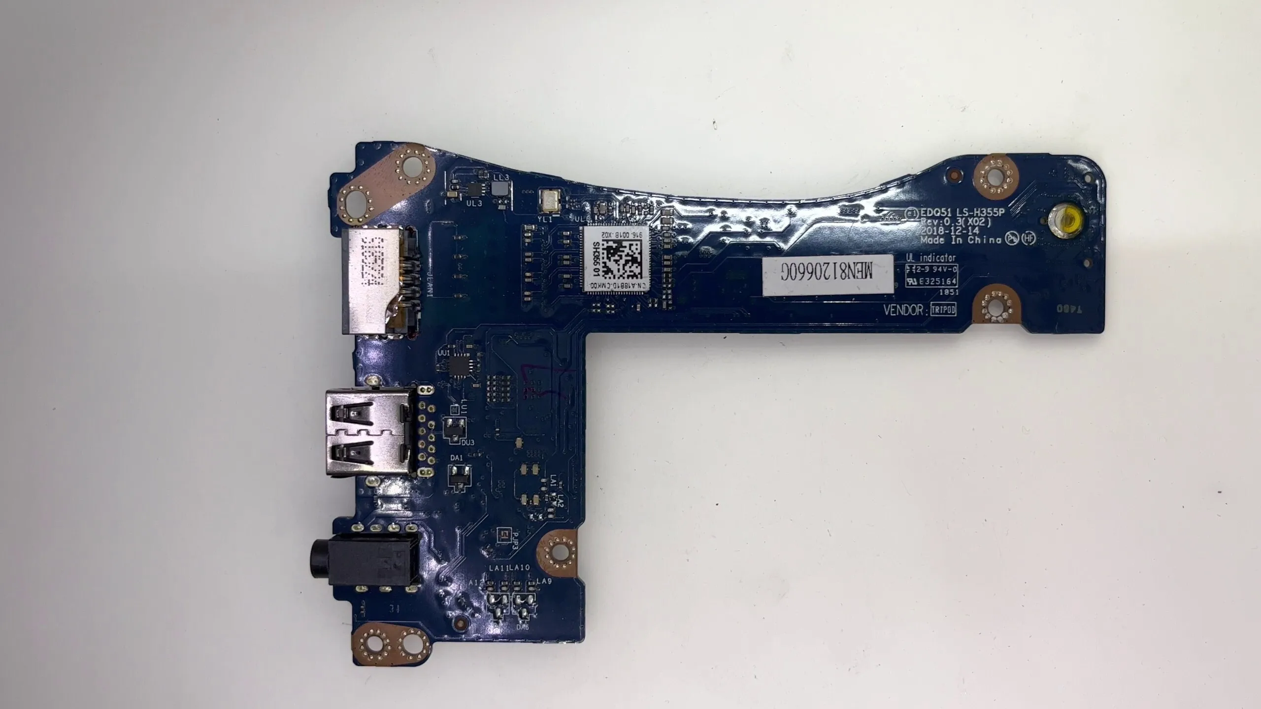 Laptop USB Audio I/O Board For Dell Alienware M17 R2 LS-H355P