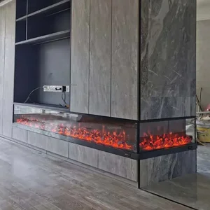 Europäische Kamine Raumdekoration Home Eingangsecke Kamin Elektrische Stütze TV Rückwand 10 Hauptverkaufswandkamin - №8